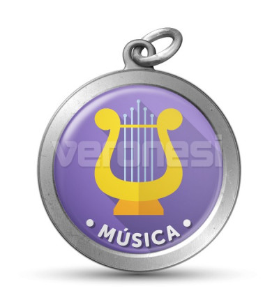 Medalla Resinada Musica 32 Mm