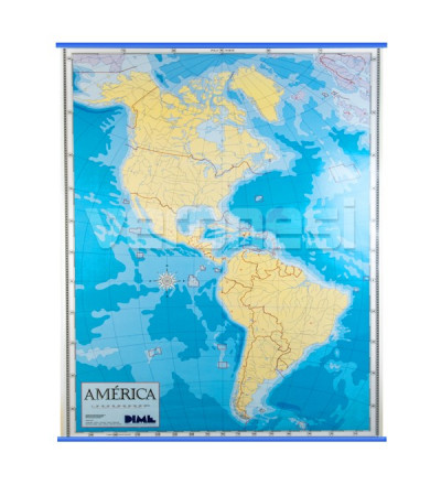 Mapa Mudo America P/fibrón
