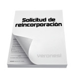 Solicitud Reincorporacion Tri. F.865 P X 50