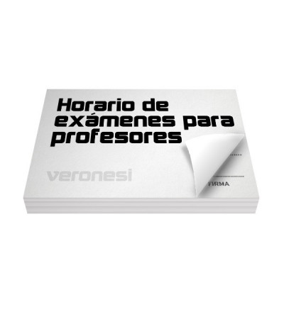 Horario Examen Profesor F.885 X 50