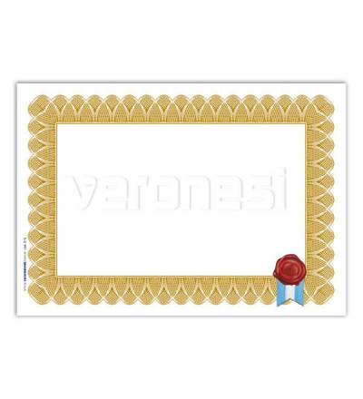 Diploma Honorifico Borde Dorado