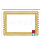 Diploma Honorifico Borde Dorado