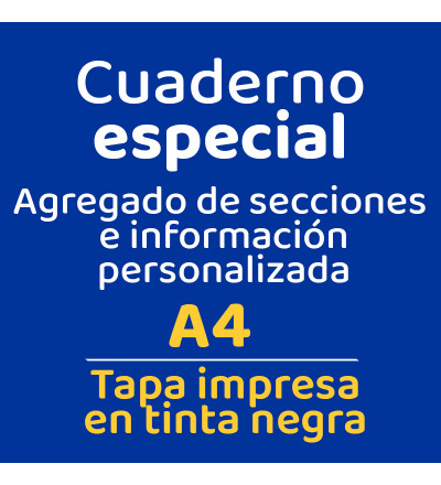 Cuaderno comunicados A4 (tapa simple)