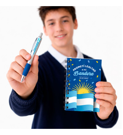 Promo Promesa Bandera (anotador+boligrafo)